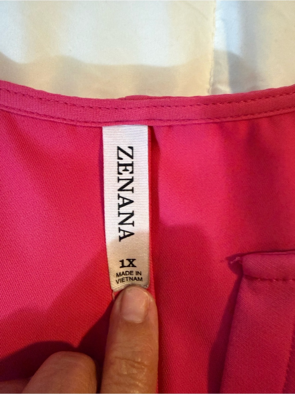 ZENANA Bright Pink Top - 1X